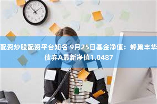 配资炒股配资平台知名 9月25日基金净值：蜂巢丰华债券A最新净值1.0487