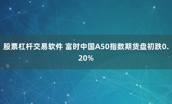 股票杠杆交易软件 富时中国A50指数期货盘初跌0.20%