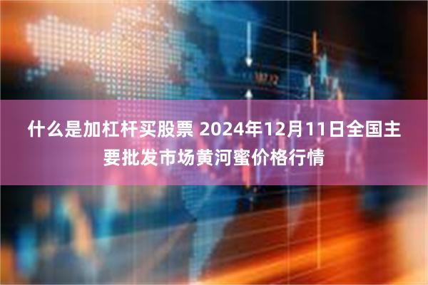 什么是加杠杆买股票 2024年12月11日全国主要批发市场黄河蜜价格行情