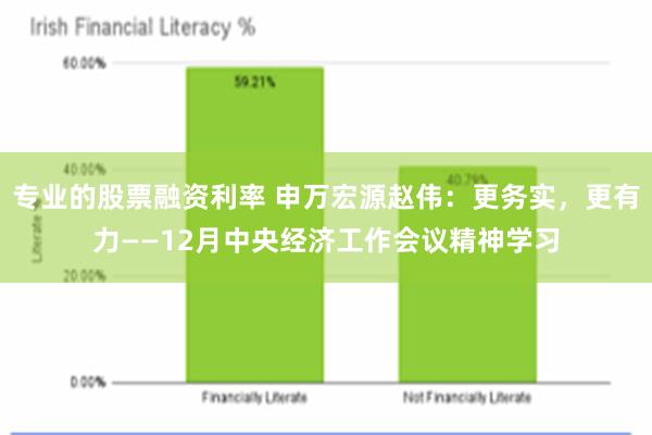 专业的股票融资利率 申万宏源赵伟：更务实，更有力——12月中央经济工作会议精神学习