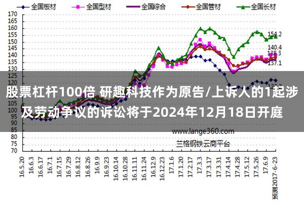 股票杠杆100倍 研趣科技作为原告/上诉人的1起涉及劳动争议的诉讼将于2024年12月18日开庭