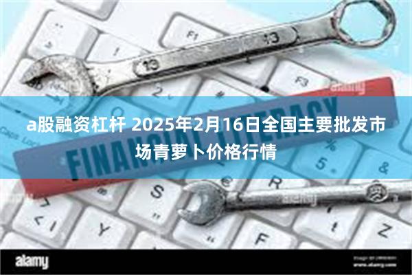 a股融资杠杆 2025年2月16日全国主要批发市场青萝卜价格行情